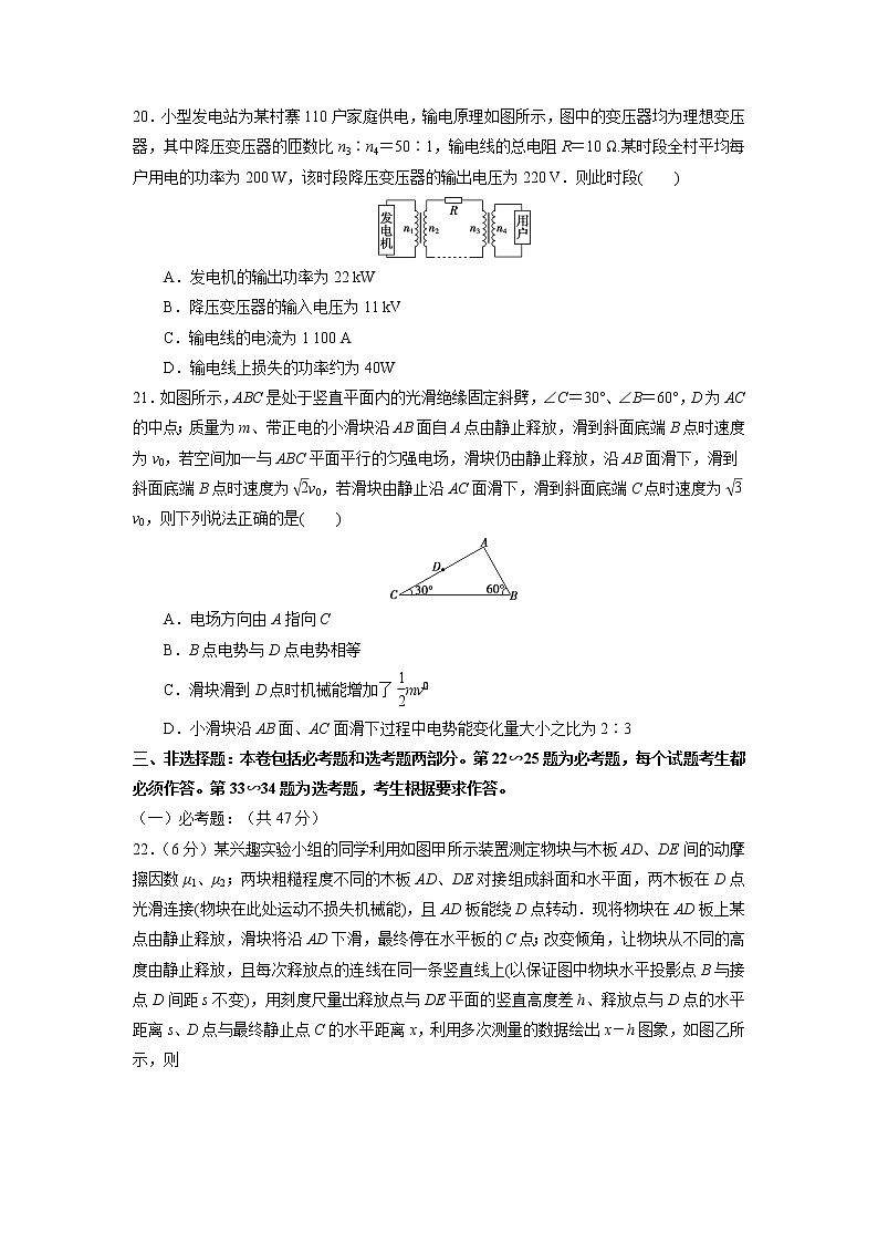 2020全国卷Ⅰ高考压轴卷 物理第3页