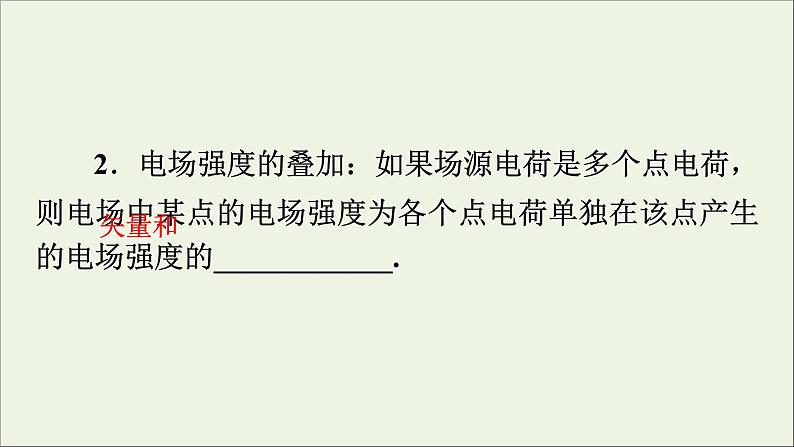 2019_2020学年高中物理第1章静电场第3节电场强度课件新人教版选修3_107