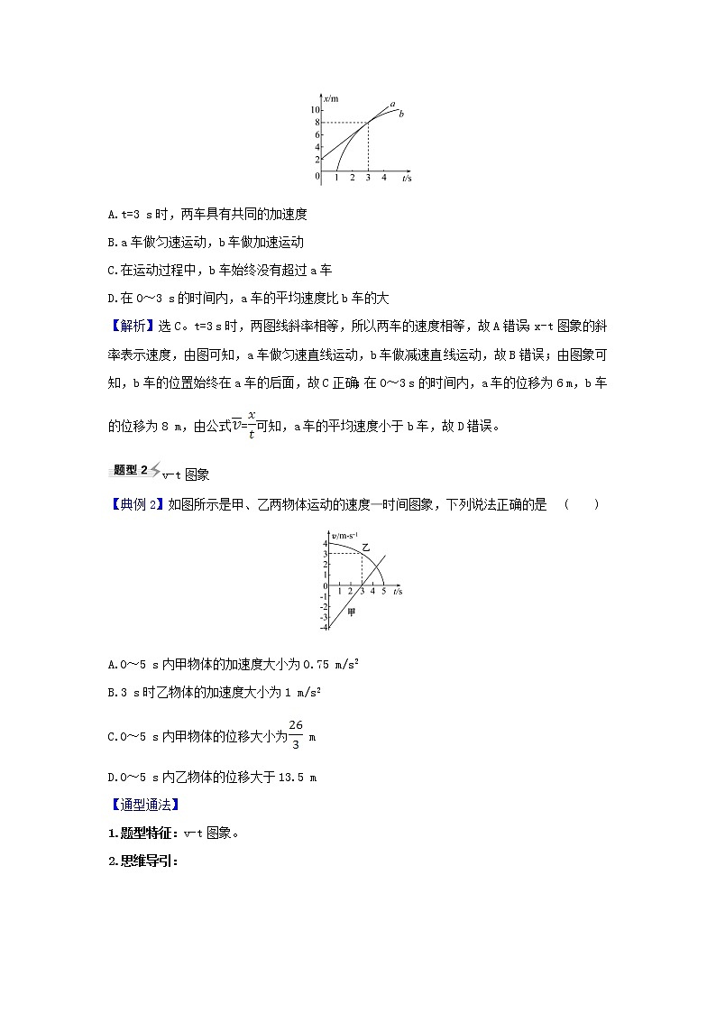 2021届高考物理一轮复习1第3讲运动图象追及相遇问题练习含解析02
