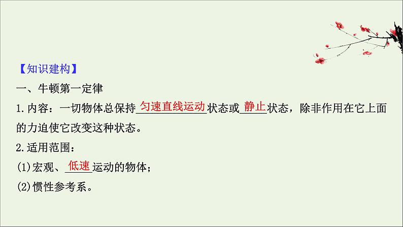 2021届高考物理一轮复习3第1讲牛顿第一定律牛顿第三定律课件03