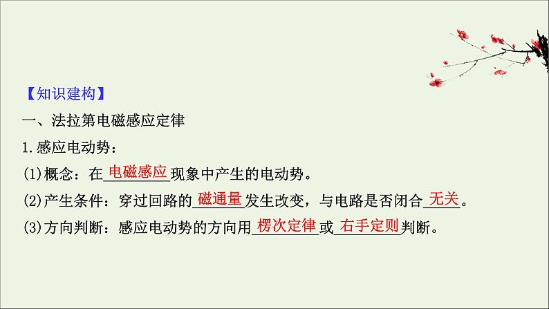 2021届高考物理一轮复习10第2讲法拉第电磁感应定律自感现象课件02