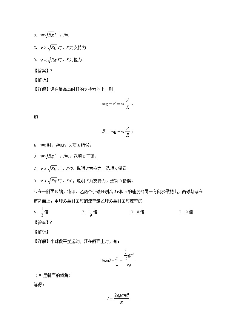 山西省吕梁市2020届高三上学期10月阶段性测试物理试题第3页