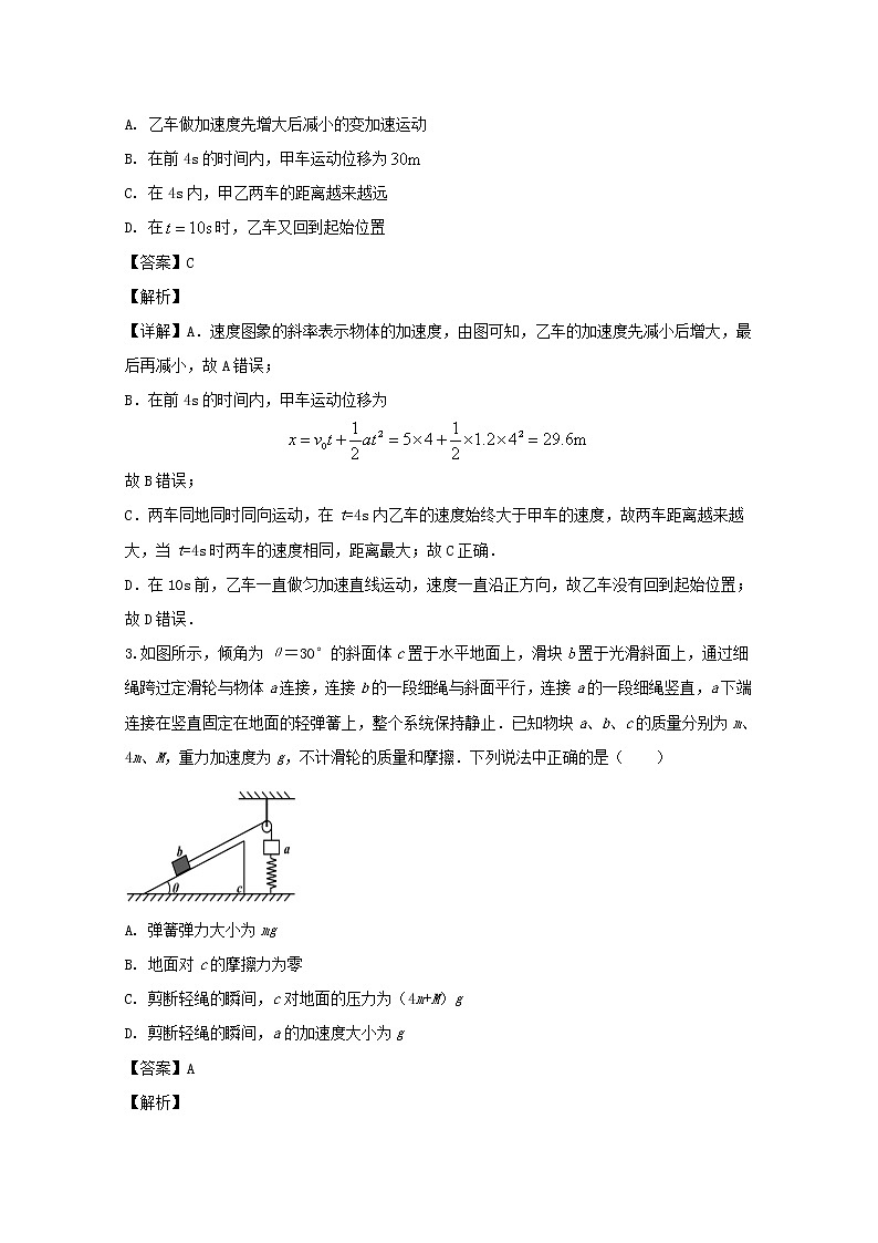 山西省太原市第五中学2020届高三上学期11月阶段性考试物理试题02