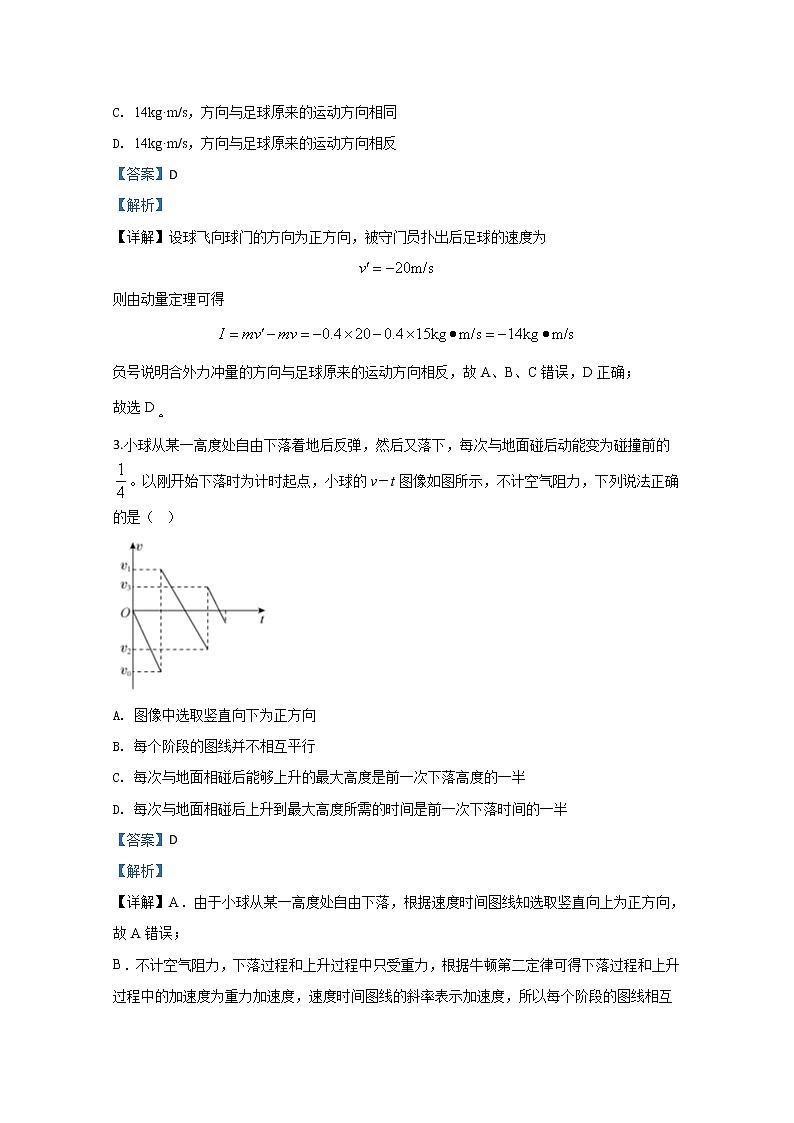 河北省衡水中学2020届高三下学期3月教学质量检测物理试题02