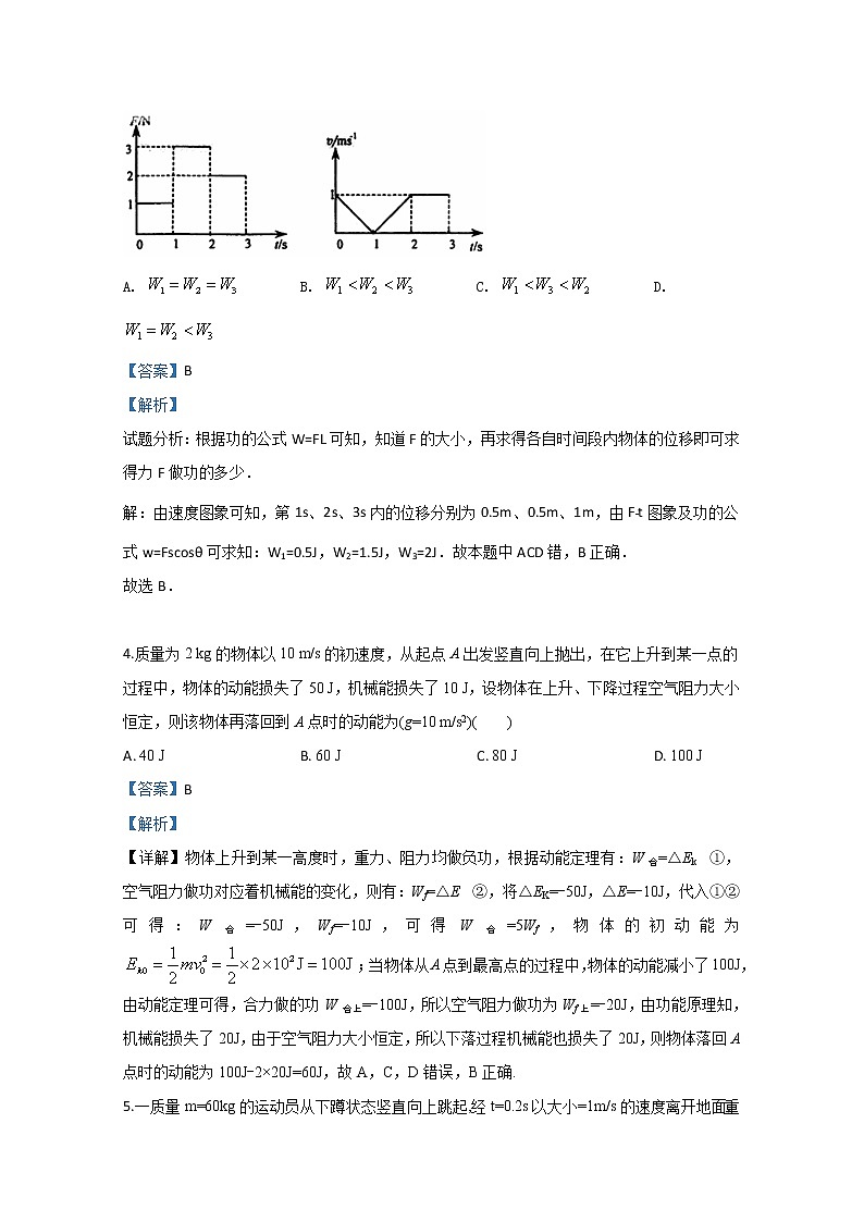 河北省衡水中学2020届高三下学期三月教学质量监测卷物理试题03