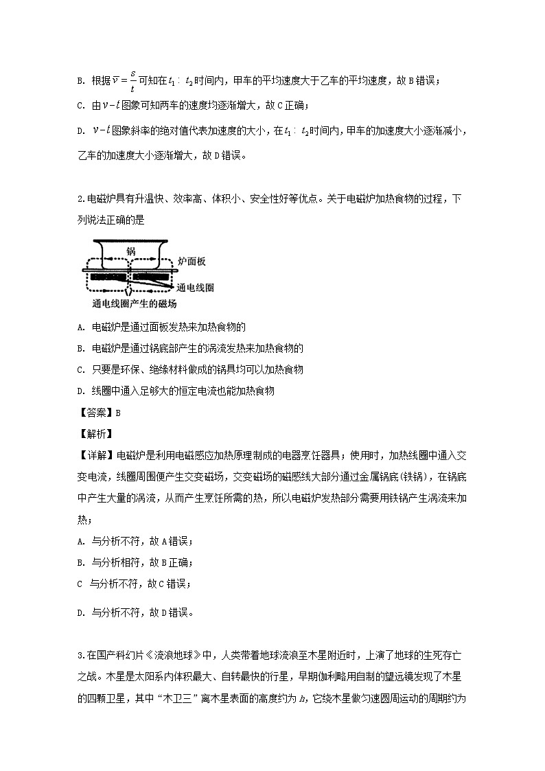 安徽省合肥市2020届高三7月调研性检测（零模）物理试题第2页