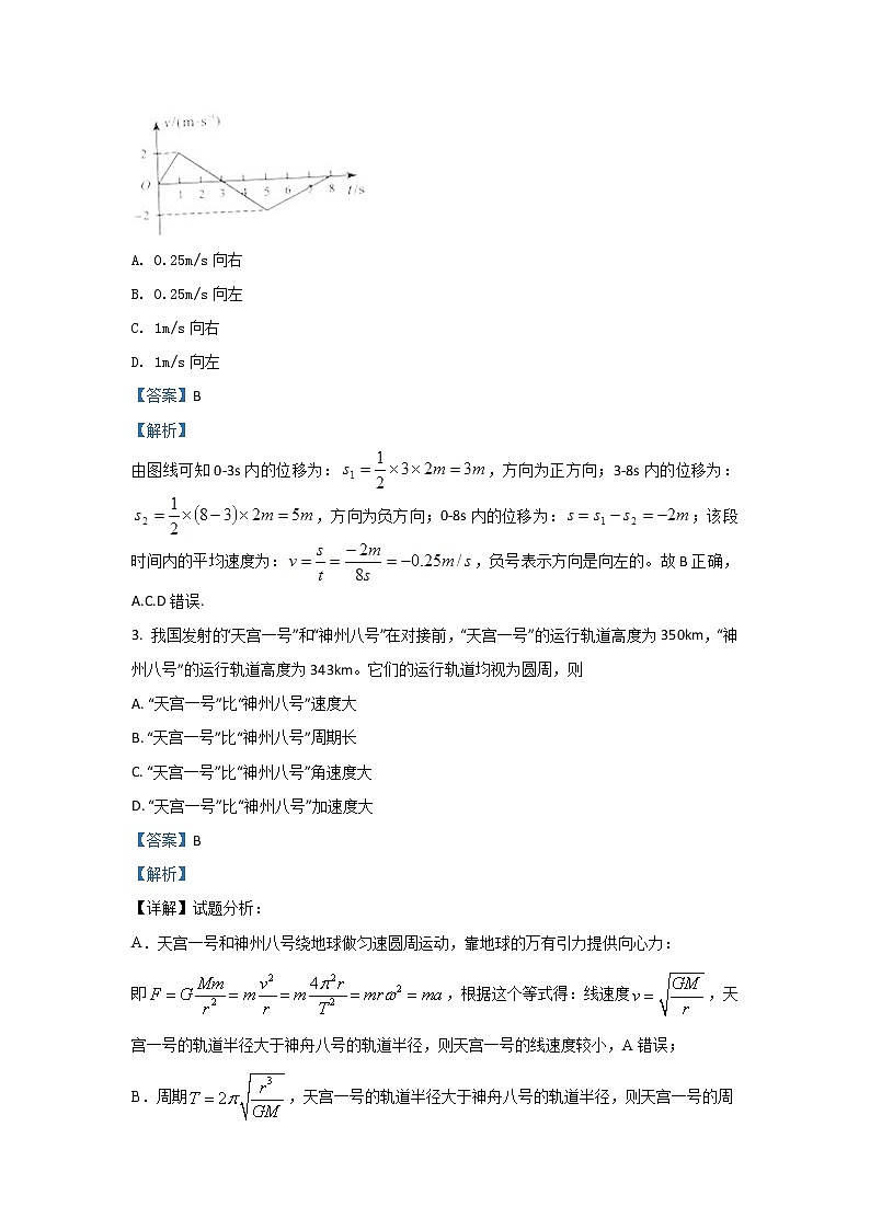 甘肃省张掖市第二中学2020届高三上学期10月物理试题02