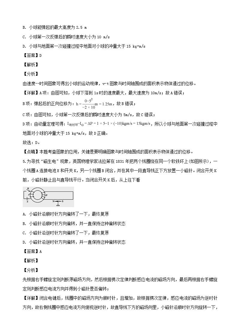 2019届四川省泸州市泸县第一中学高三二诊模拟理综-物理试题（解析版）03
