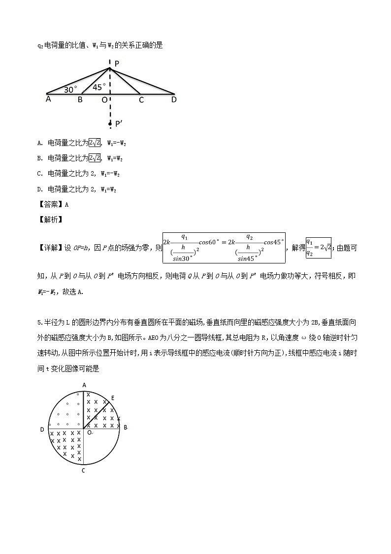 2019届重庆市高三高考4月调研测试卷理科综合物理试题（解析版）第3页