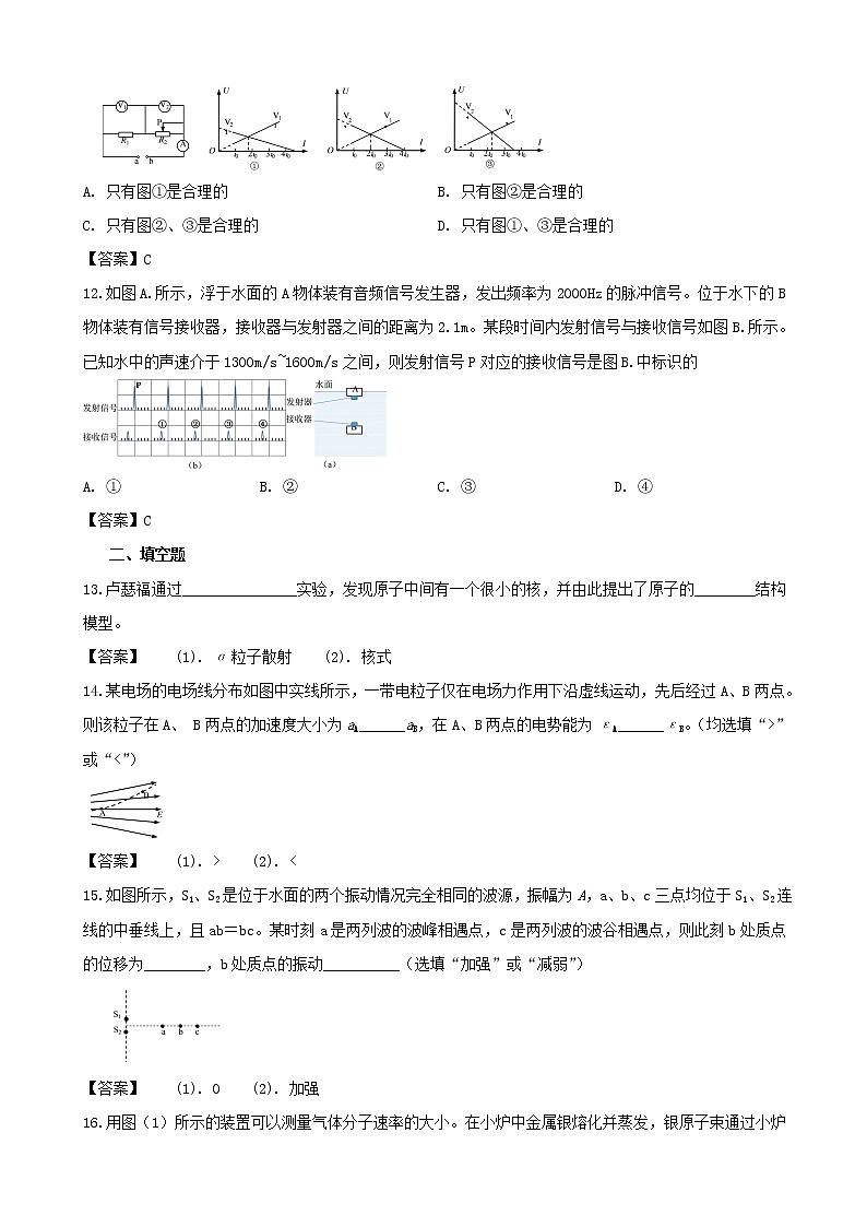 2019届上海市黄浦区高三下学期质量调研物理试题（word版）03