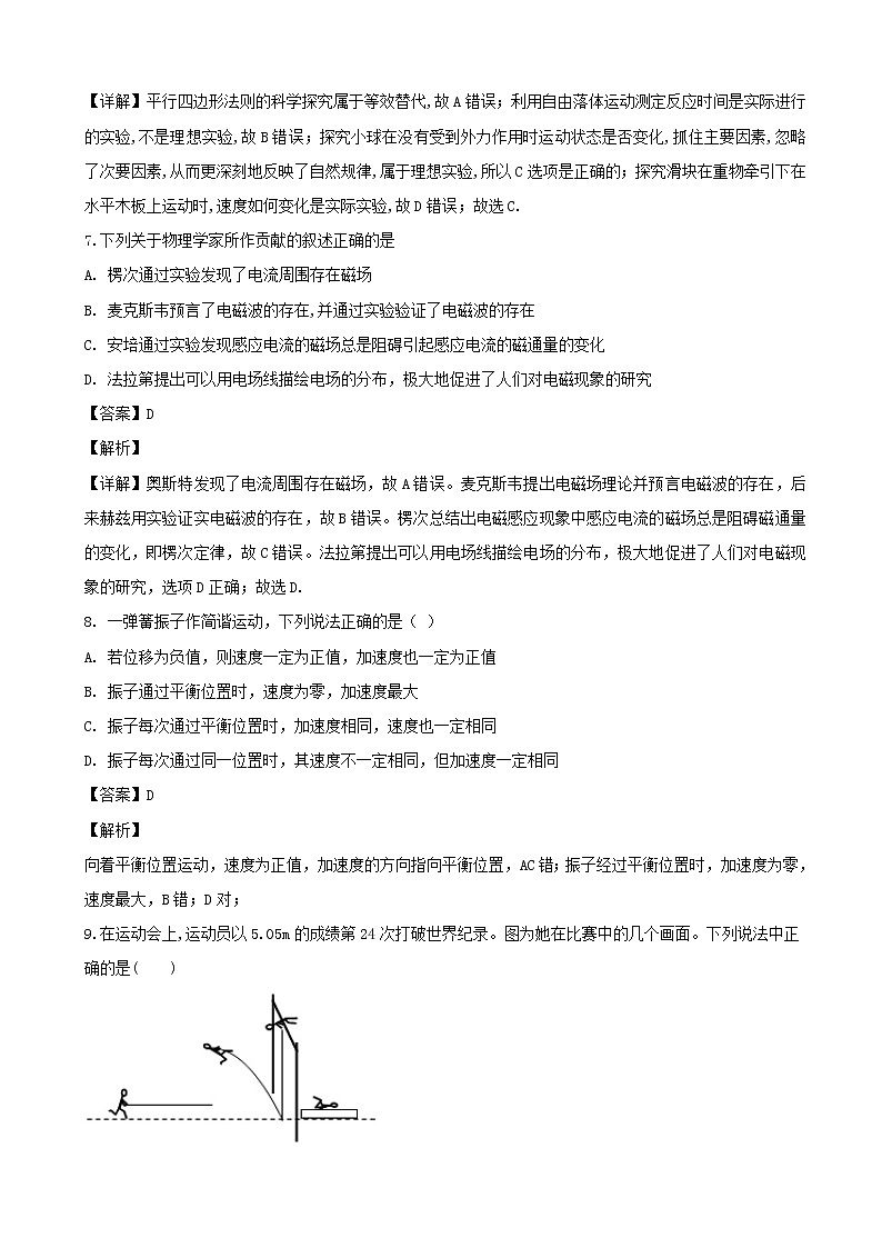 2019届上海市杨浦区高三下学期质量调研测试物理试题（解析版）03