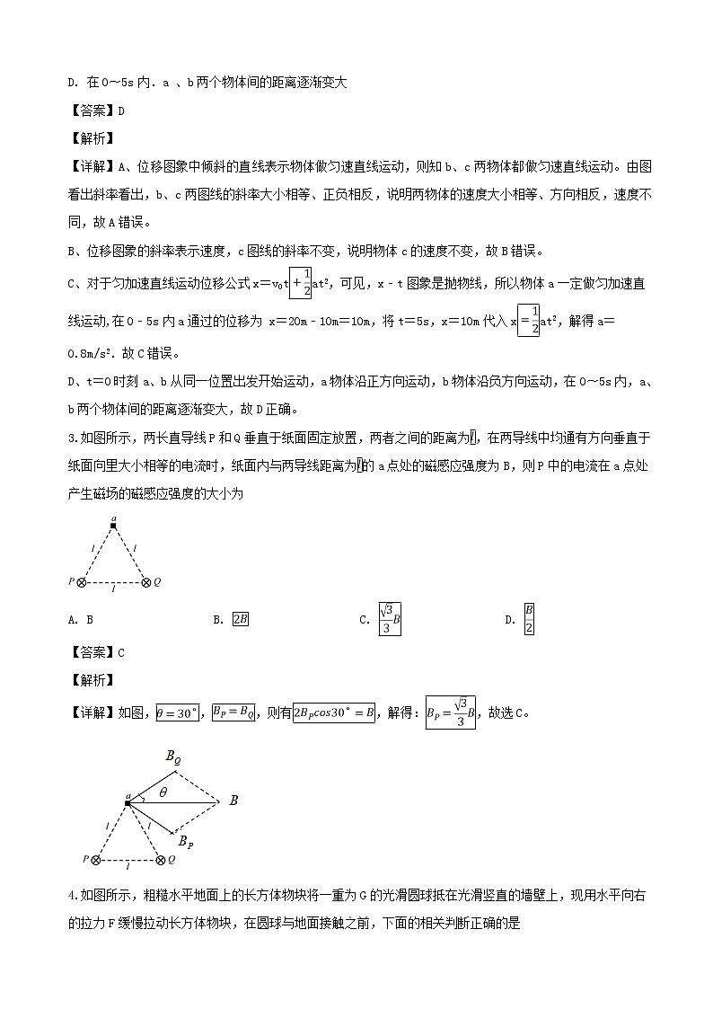 2019届四川省德阳市高中高三第二次诊断考试物理试题（解析版）第2页