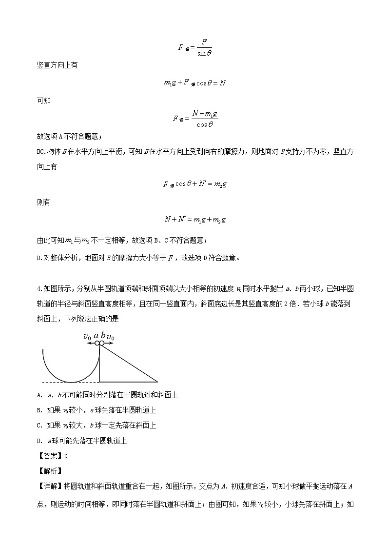 2019届辽宁省开原市重点中学高三三模考试物理试题（解析版）第3页