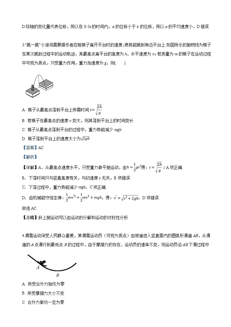 2019届宁夏石嘴山市第三中学高三下学期三模考试理科综合物理试卷（解析版）02