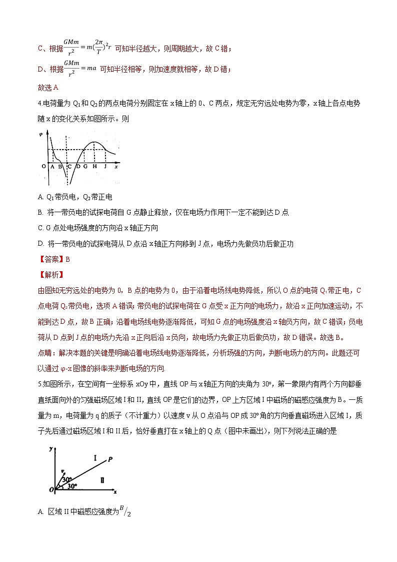 2019届宁夏银川一中高三第一次模拟考试理科综合物理试卷（解析版）03