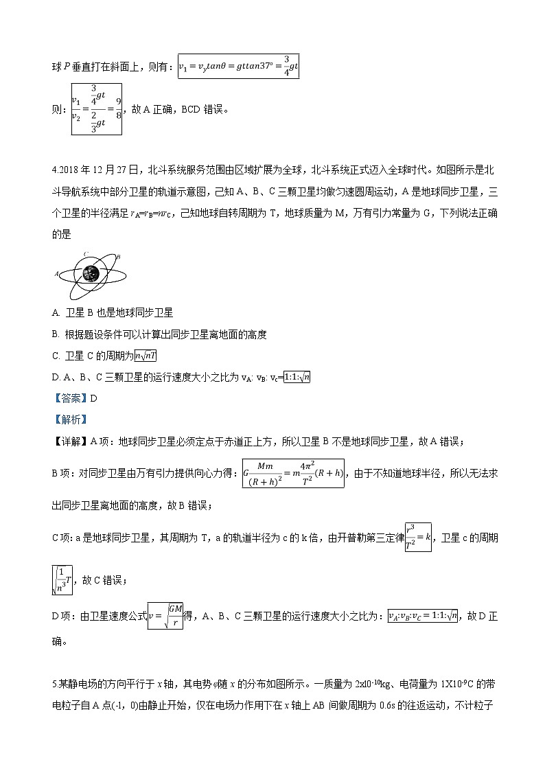 2019届山东省青岛市高三5月第二次模考理科综合物理试卷（解析版）03