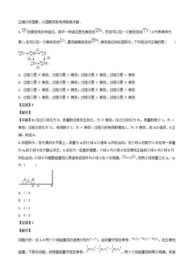 2019届吉林省实验中学高三上学期第四次模拟考试物理试题（解析版）03