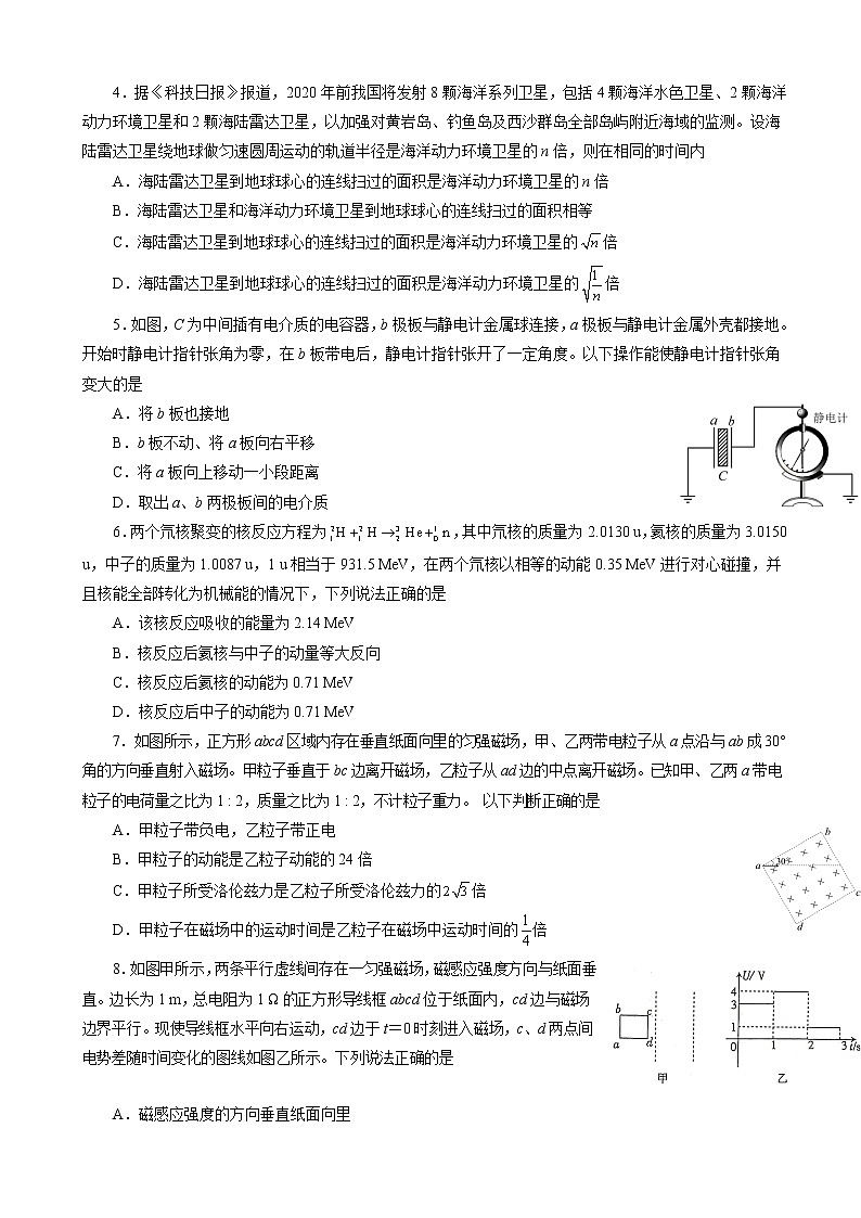 2019届吉林省白城四中高三第二次模拟考试卷 物理（解析版）02