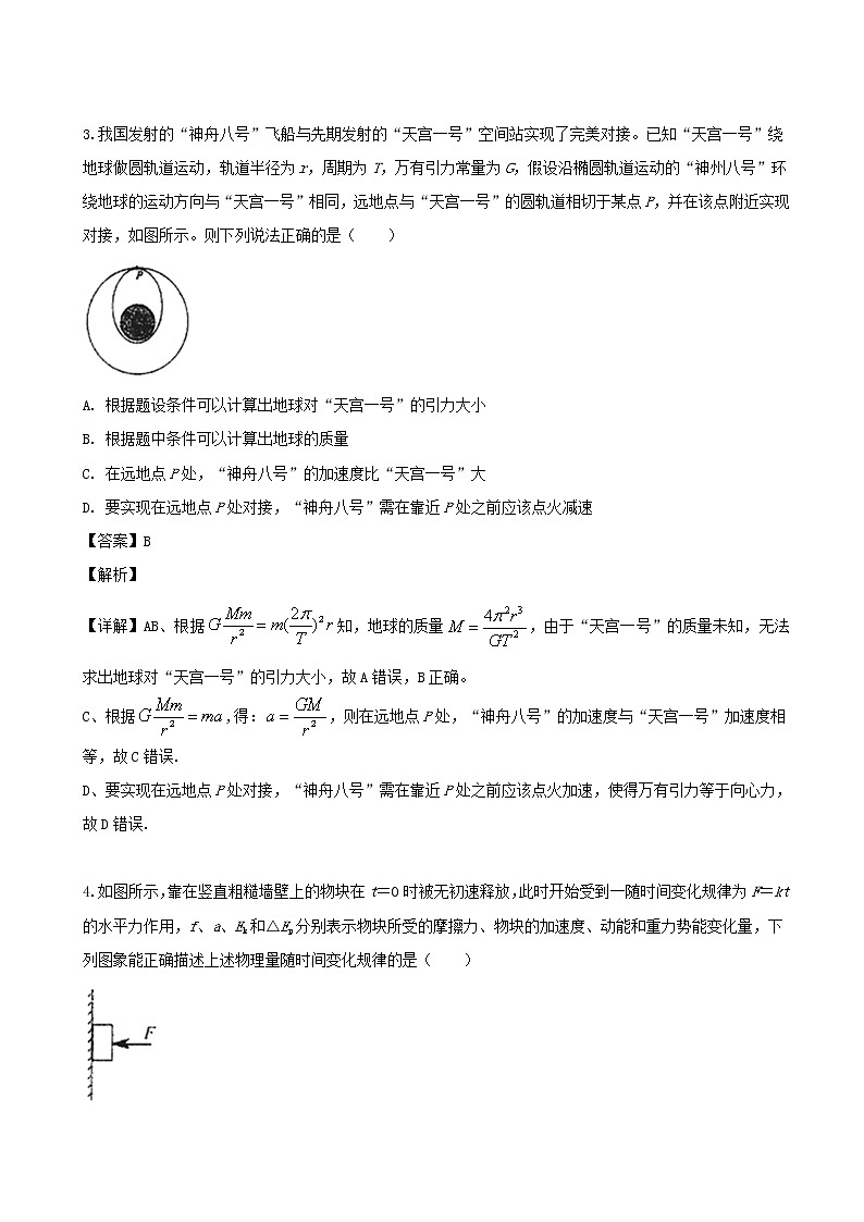 2019届江苏省泰州中学、宜兴中学等高三4月调研试卷物理试题（解析版）第2页