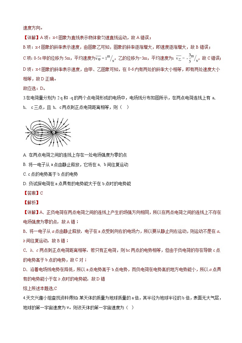 2019届广西桂林、梧州、贵港、玉林、崇左、北海高三上学期第一次联合调研考试理科综合物理试卷（解析版）第2页