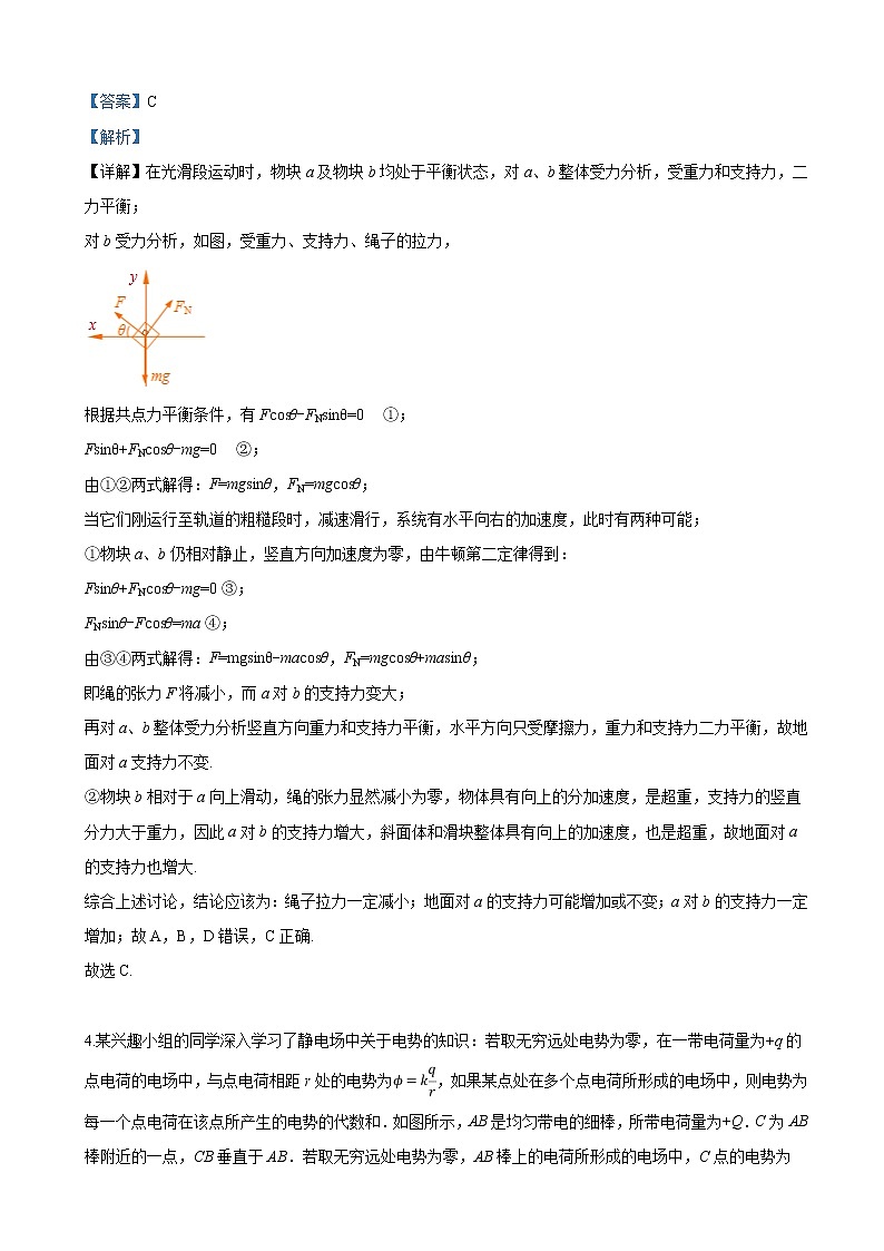 2019届河北省唐山市第一中学高三下学期冲刺（三）理科综合物理试卷（解析版）03