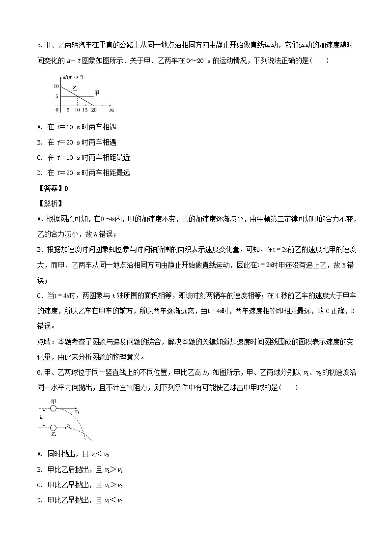2019届河南省洛阳市孟津县第二高级中学高三上学期9月月考调研考试物理试题（解析版）第3页
