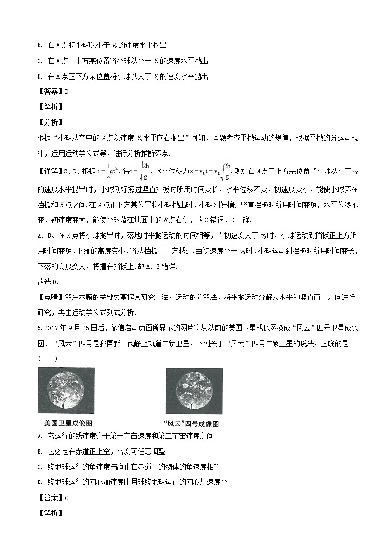 2019届河南省镇平县第一中学高三下学期模拟训练（三）物理试题（解析版）03