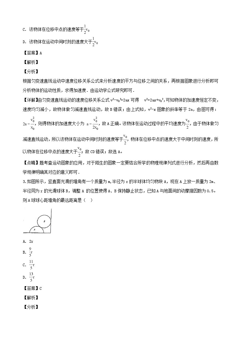 2019届河南省实验中学高三上学期质量预测模拟三物理试题（解析版）第2页