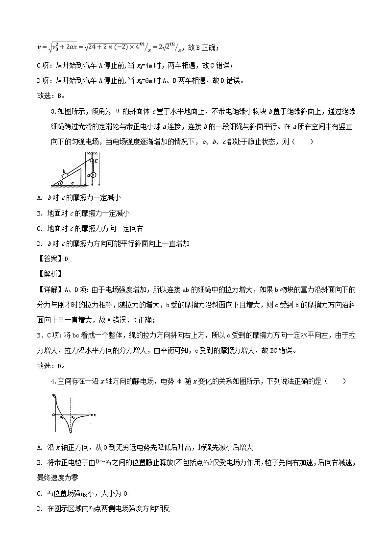 2019届黑龙江省哈尔滨市第三中学高三下学期第一次模拟考试物理试题（解析版）02