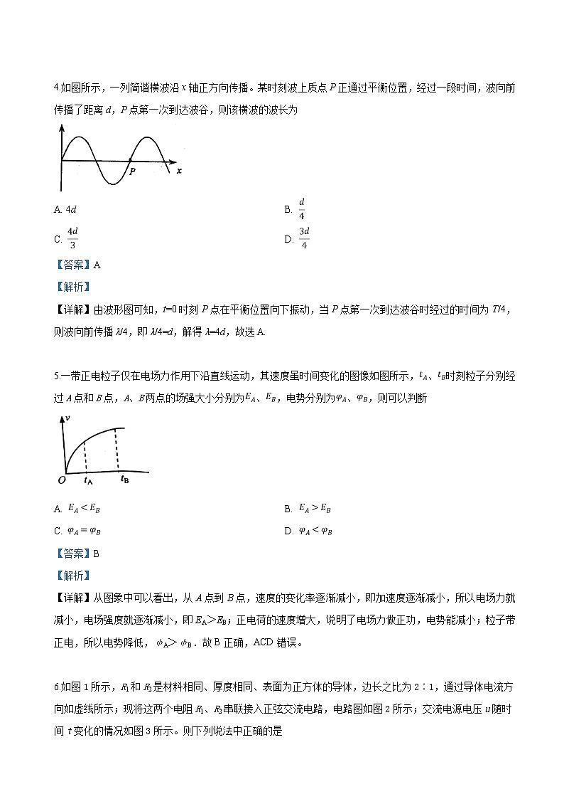 2019届北京市丰台区高三第二次模拟考试物理试卷（解析版）02