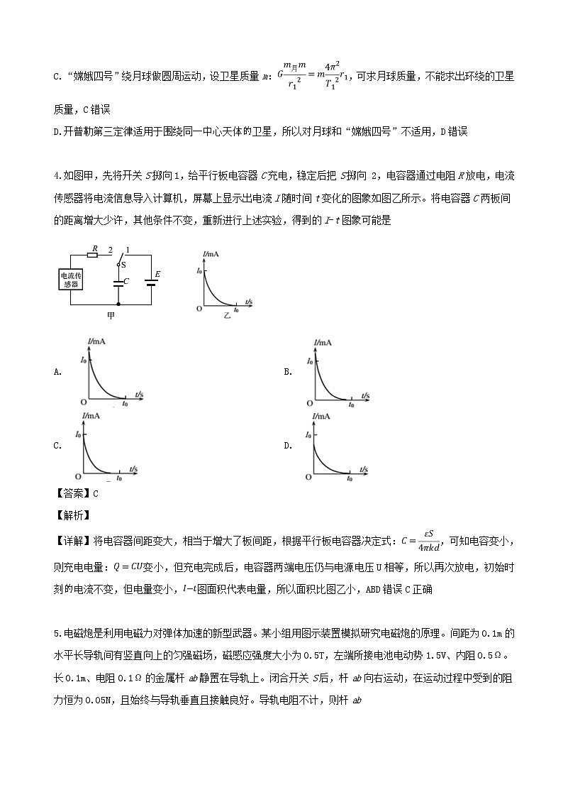 2019届福建省泉州市高三5月第二次质量检测理综物理试题（解析版）03