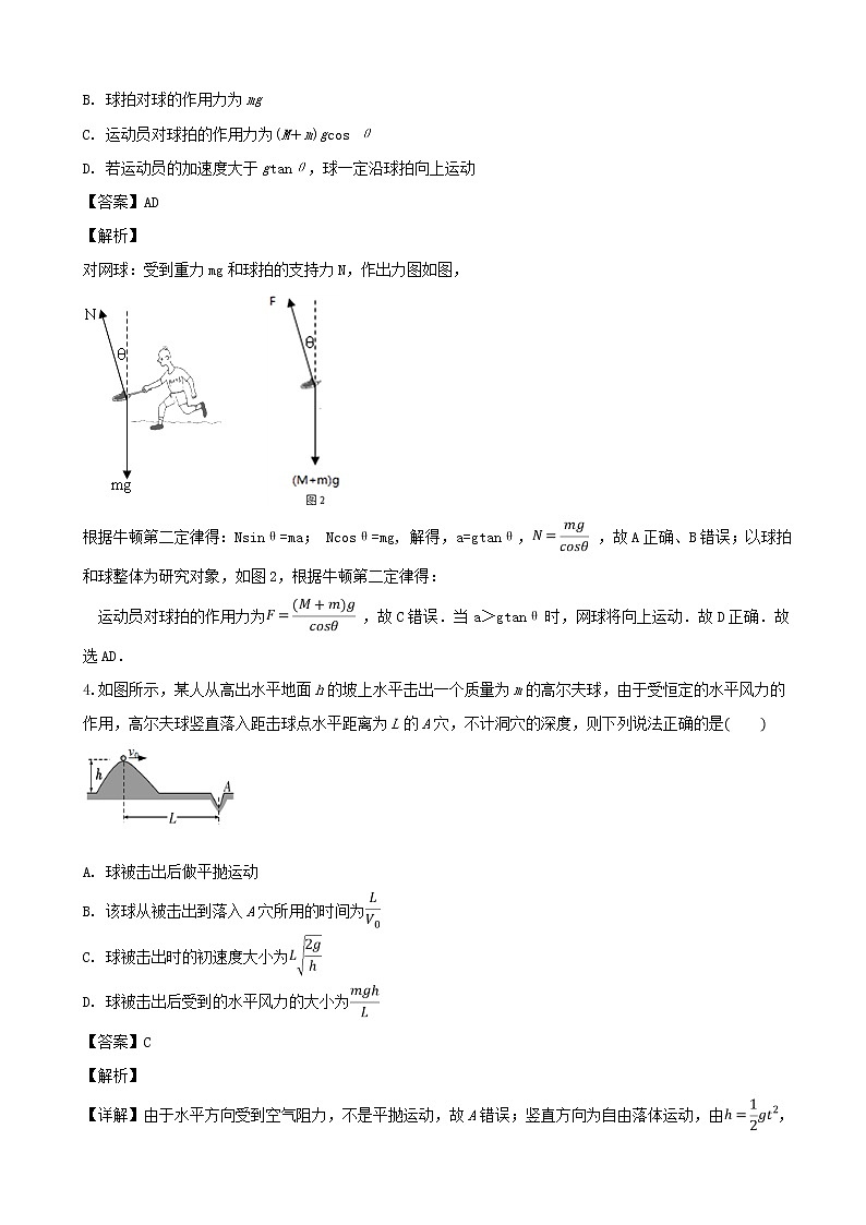 2019届广东省肇庆市高三第一次模拟考试物理试题（解析版）03