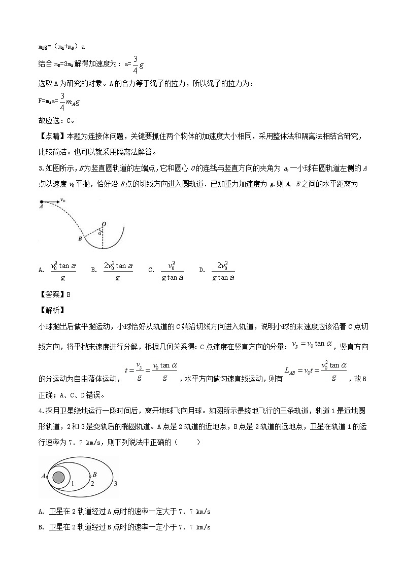 2019届贵州省遵义航天高级中学高三上学期第五次模拟考试理科综合物理试题（解析版）02