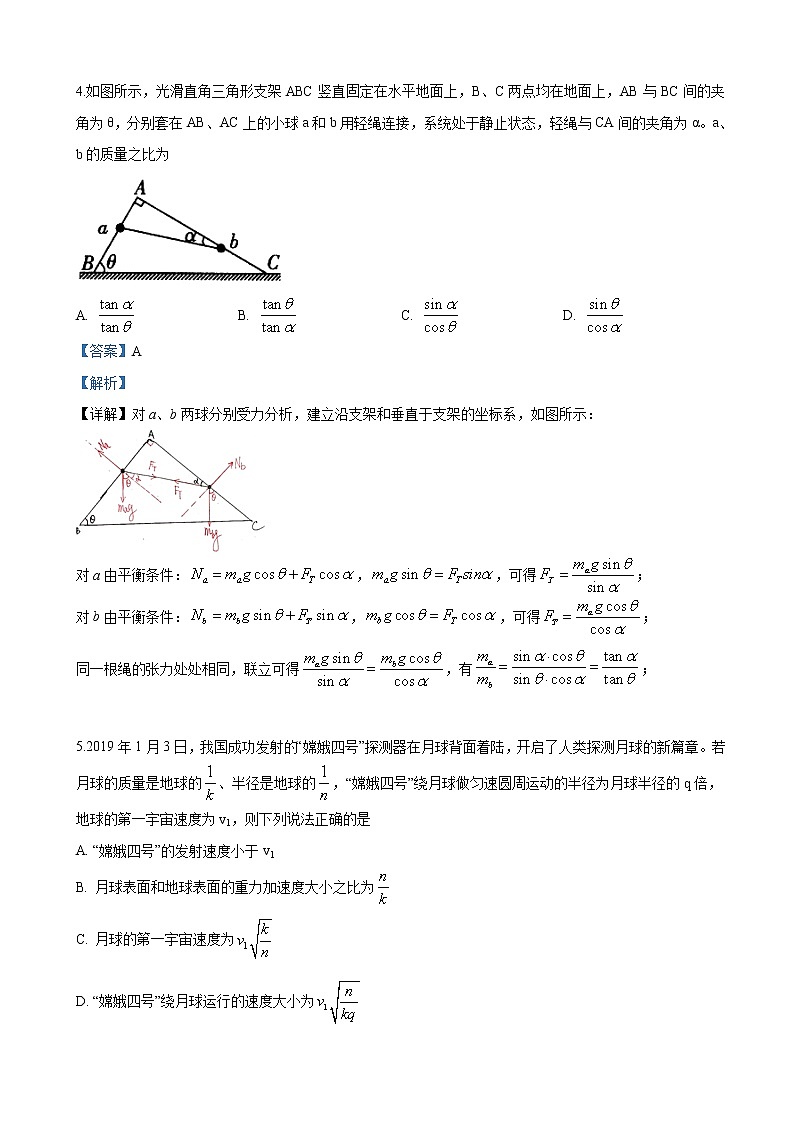 2019届河北省保定市高三高考物理二模试卷（解析版）03