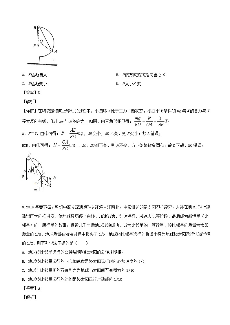 2019届安徽省皖南八校高三三模考试物理试题（解析版）第2页