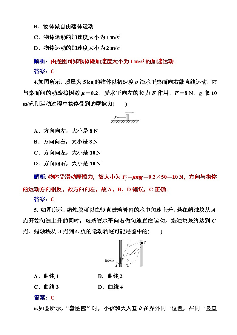 2020年高中物理学业水平测试（合格性）：考试模拟测试卷（六）（解析版）02