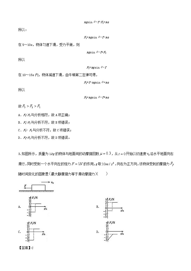 2020届贵州省铜仁第一中学高三上学期第二次模拟考试物理试题（解析版）第2页