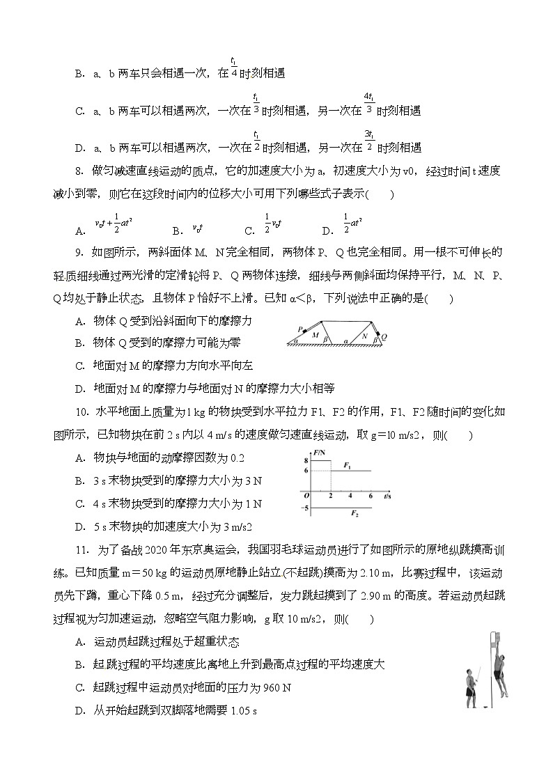 2020届湖北省名师联盟高三入学调研考试物理试题（word版）03