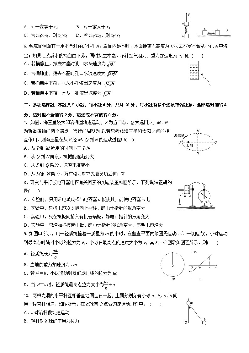 2020届江苏省海安高级中学高三第二次模拟考试物理试题（word版）02