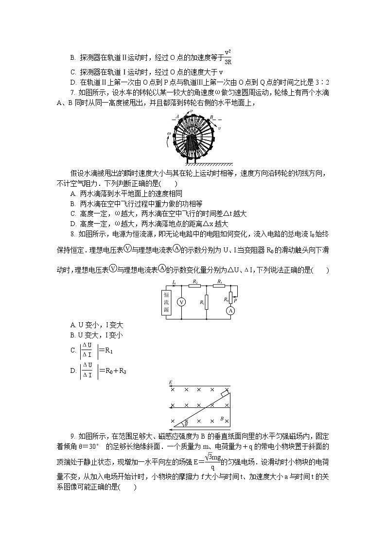 2020届江苏省南京市、盐城市高三第二次模拟考试 物理03