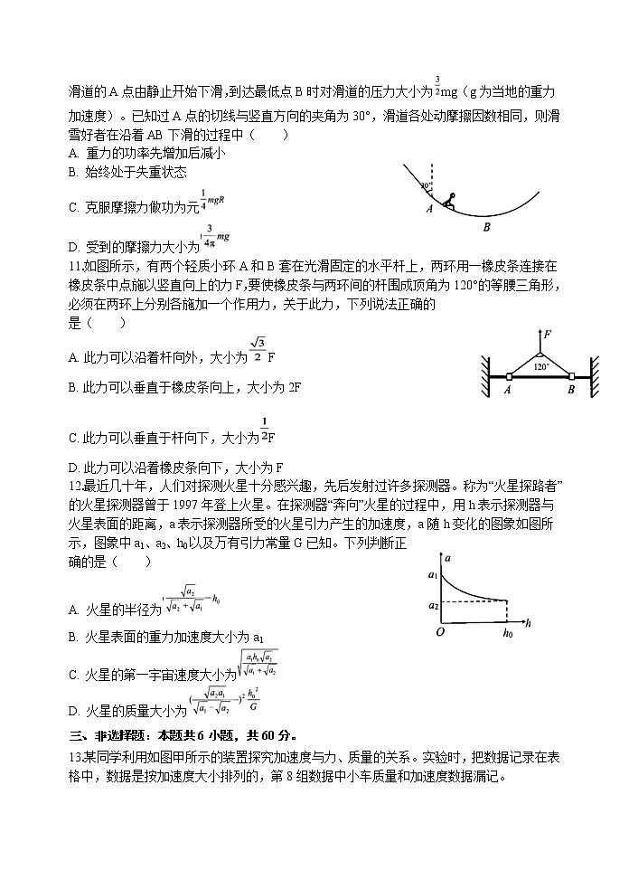 2020届山东省日照市高三1月校际联考物理试题（解析版）03