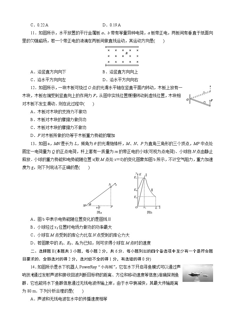 2020届浙江高考物理考前仿真模拟卷（十五）（解析版）第3页