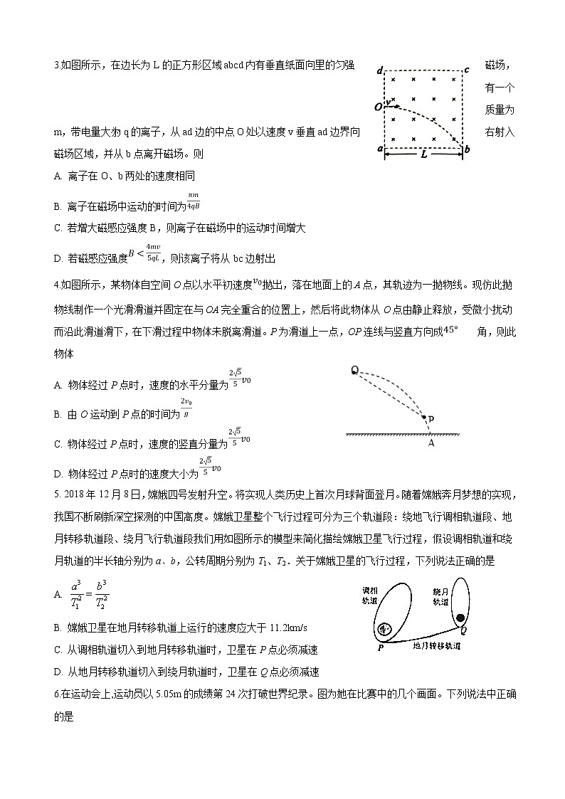 2020届安徽省肥东县高级中学高三1月调研考试物理试题第2页