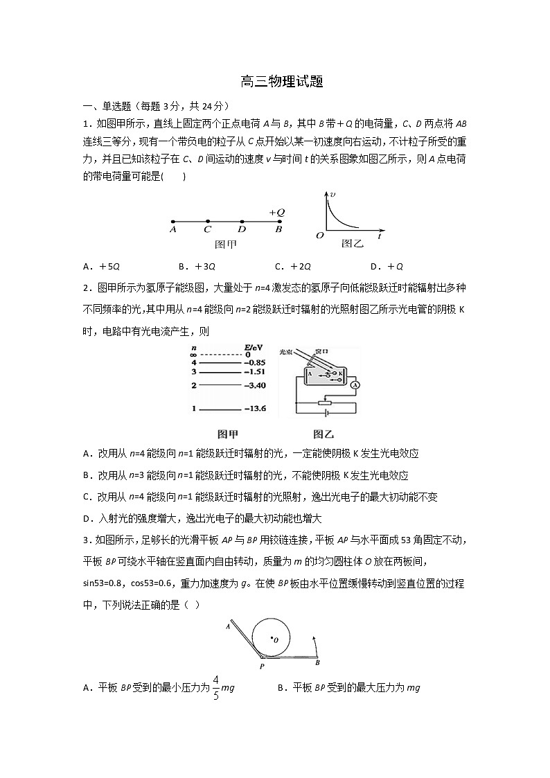 山东省寿光市第一中学2020届高三试题在线考试物理试题第1页