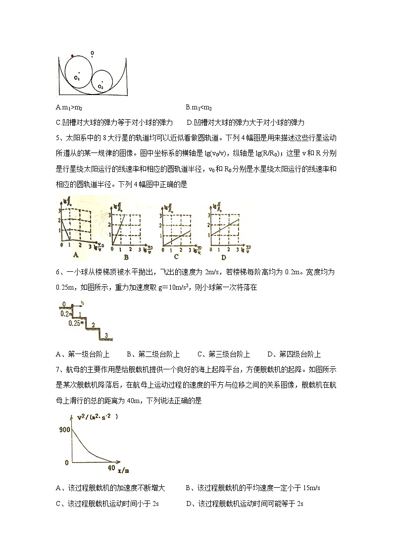陕西省汉中市2020届高三第四次质量检测试题 物理02