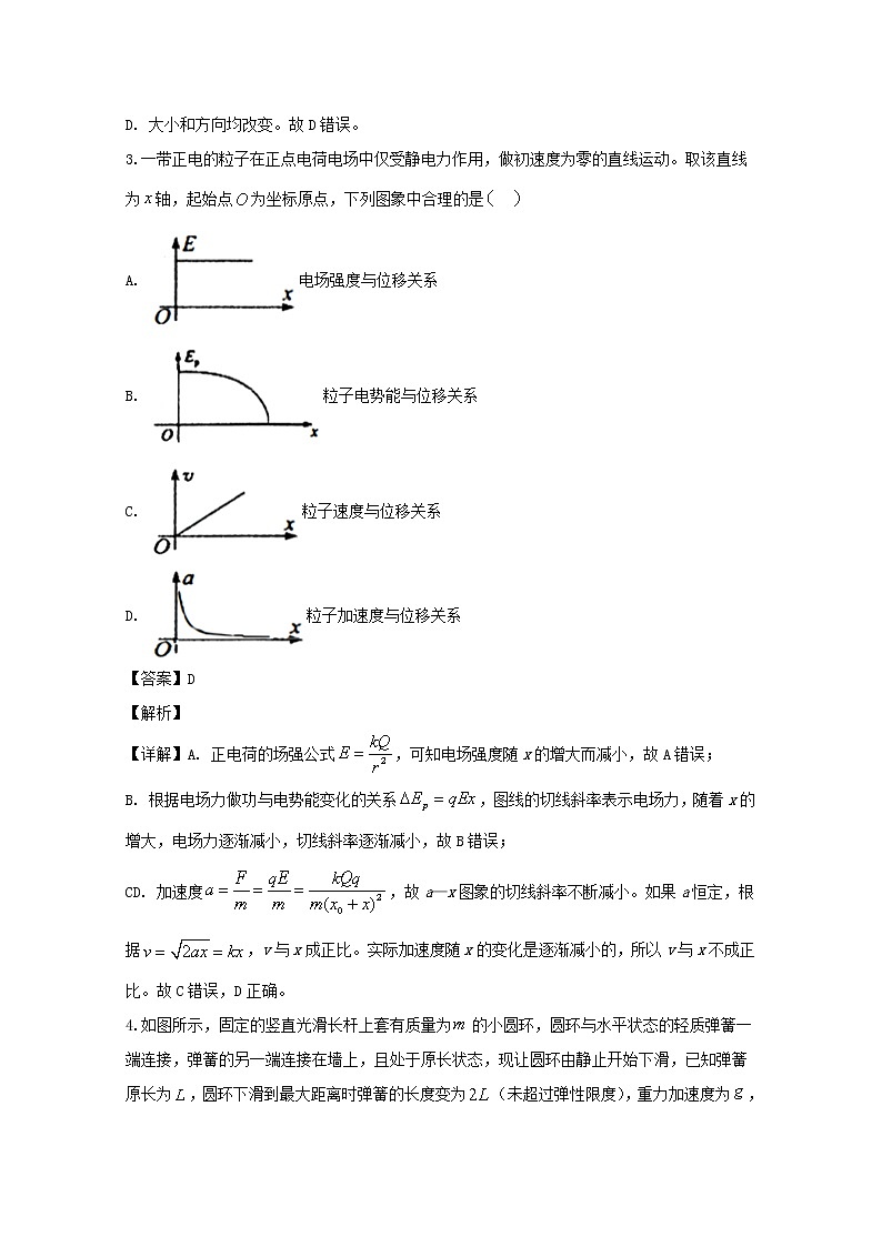 四川省宜宾市2020届高三上学期一诊考试物理试题02