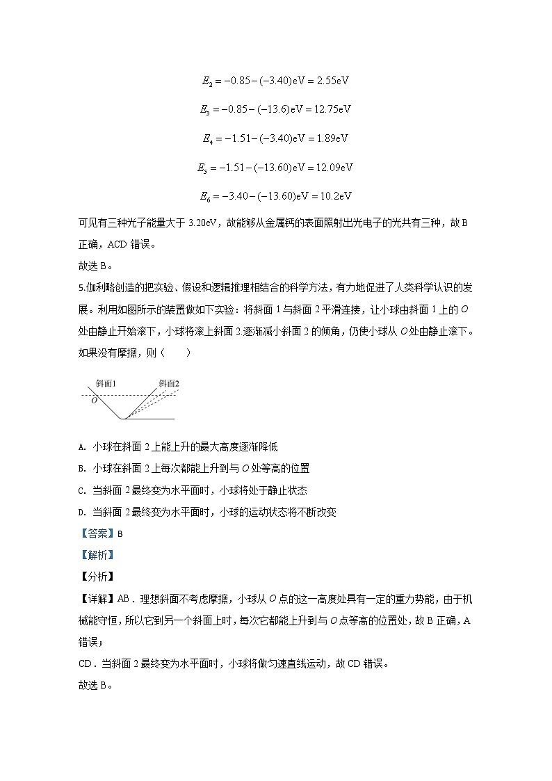 北京市东城区2020届高三下学期综合练习物理试题03