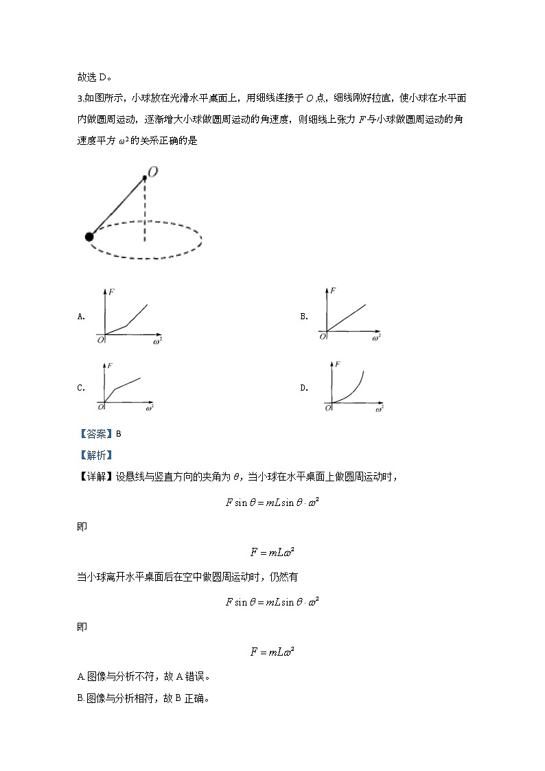 河北省衡水市第十三中学2020届高三上学期质量检测物理试题02