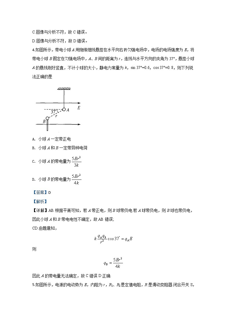 河北省衡水市第十三中学2020届高三上学期质量检测物理试题03