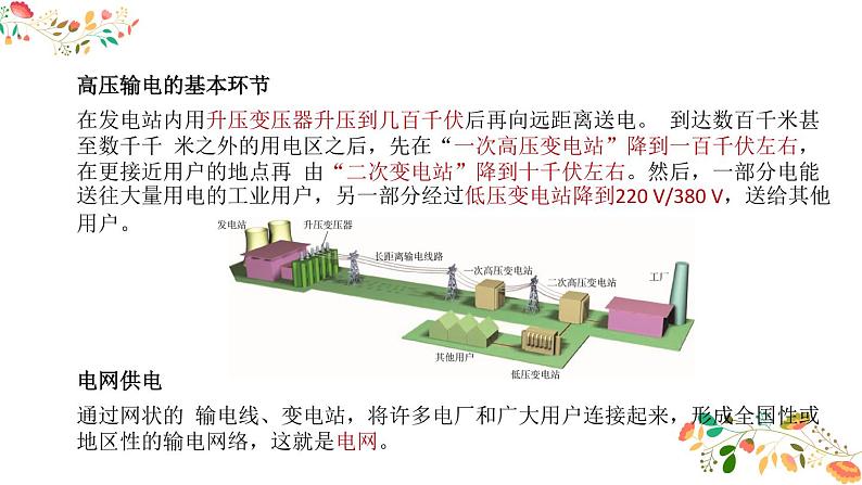 人教版高二物理选择性必修二第三章《电能的输送》共14张ppt05